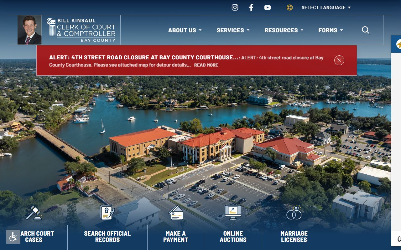 Bay County deed records office page