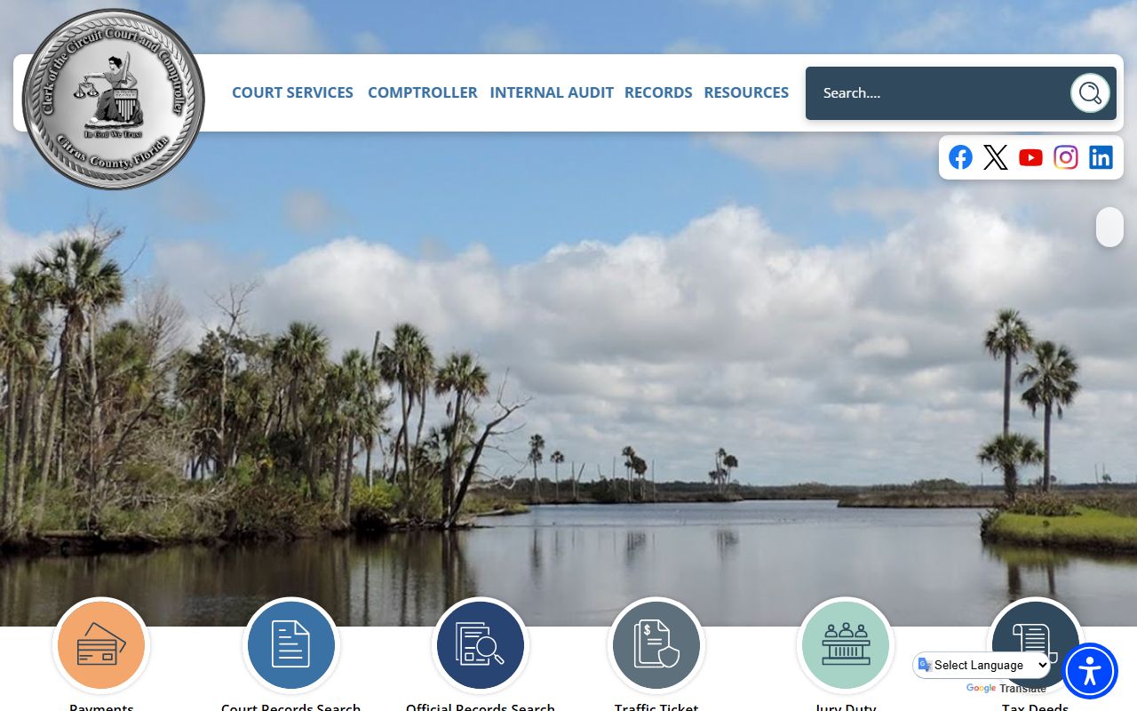 Citrus County deed records office page