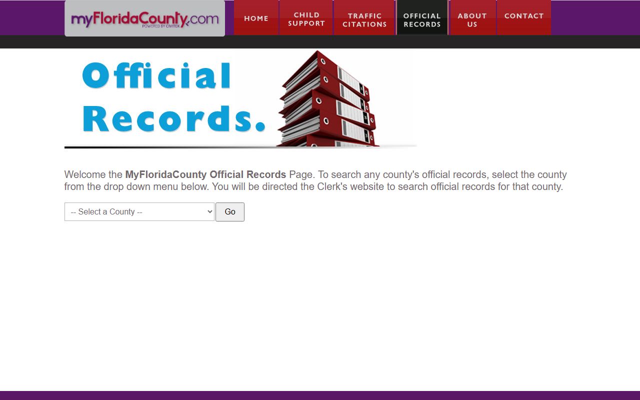 Florida deed records office page